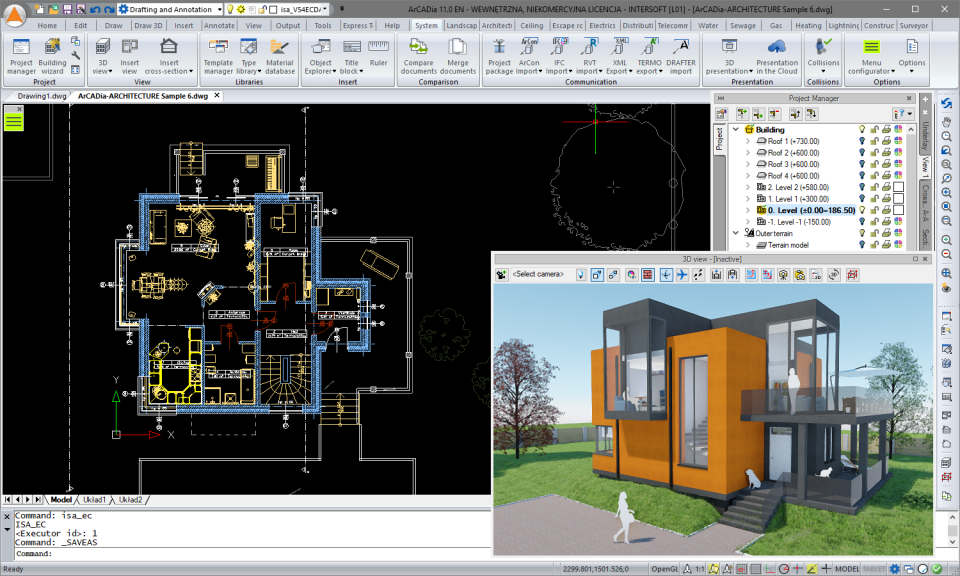 screenshot of ArCADia BIM